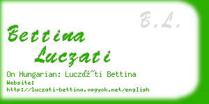 bettina luczati business card